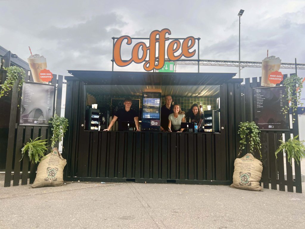 Container koffiebars voor evenementen